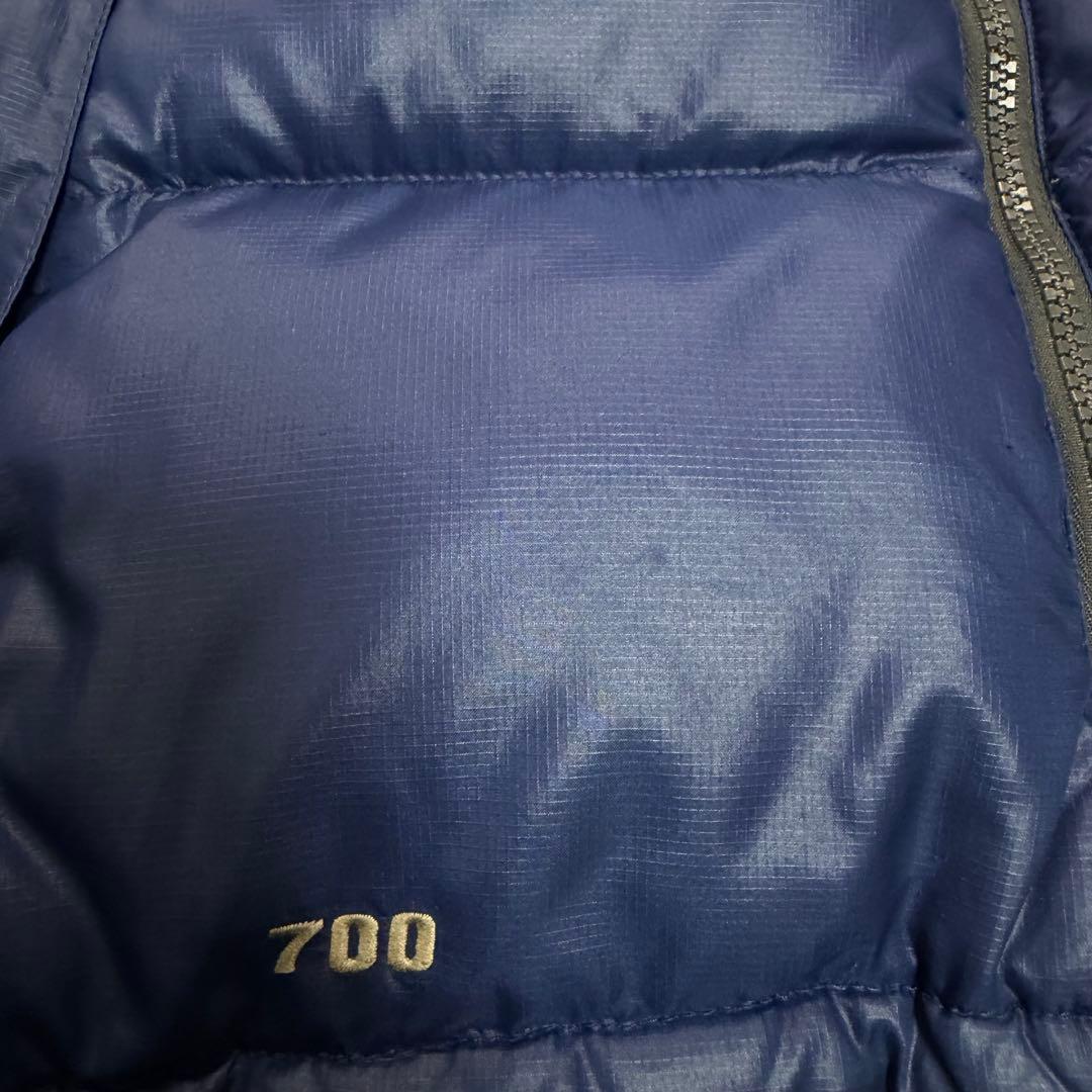 ノースフェイス ヌプシ ダウンベスト 700FP ネイビー グレー Mサイズ