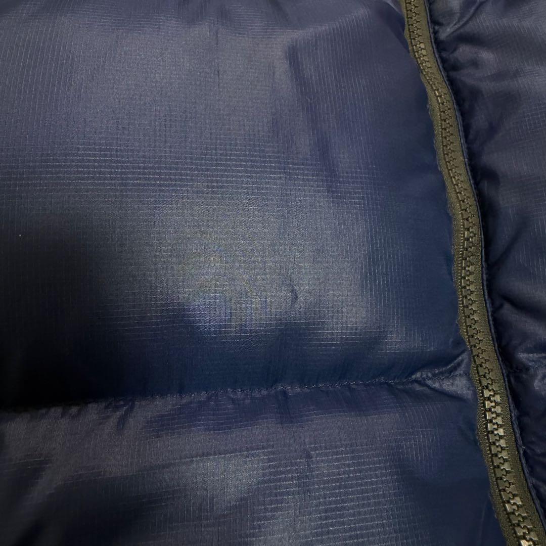 ノースフェイス ヌプシ ダウンベスト 700FP ネイビー グレー Mサイズ