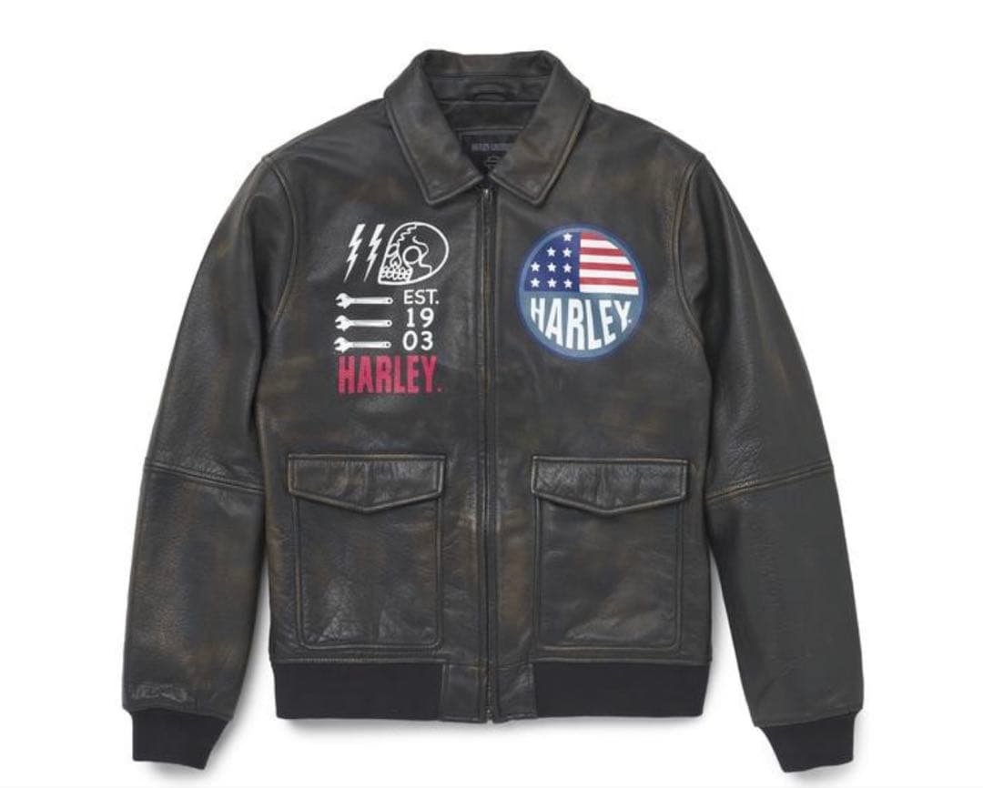 新品　未使用　ハーレーダビッドソン　アーチャーボンバーレザージャケット　Sサイズ