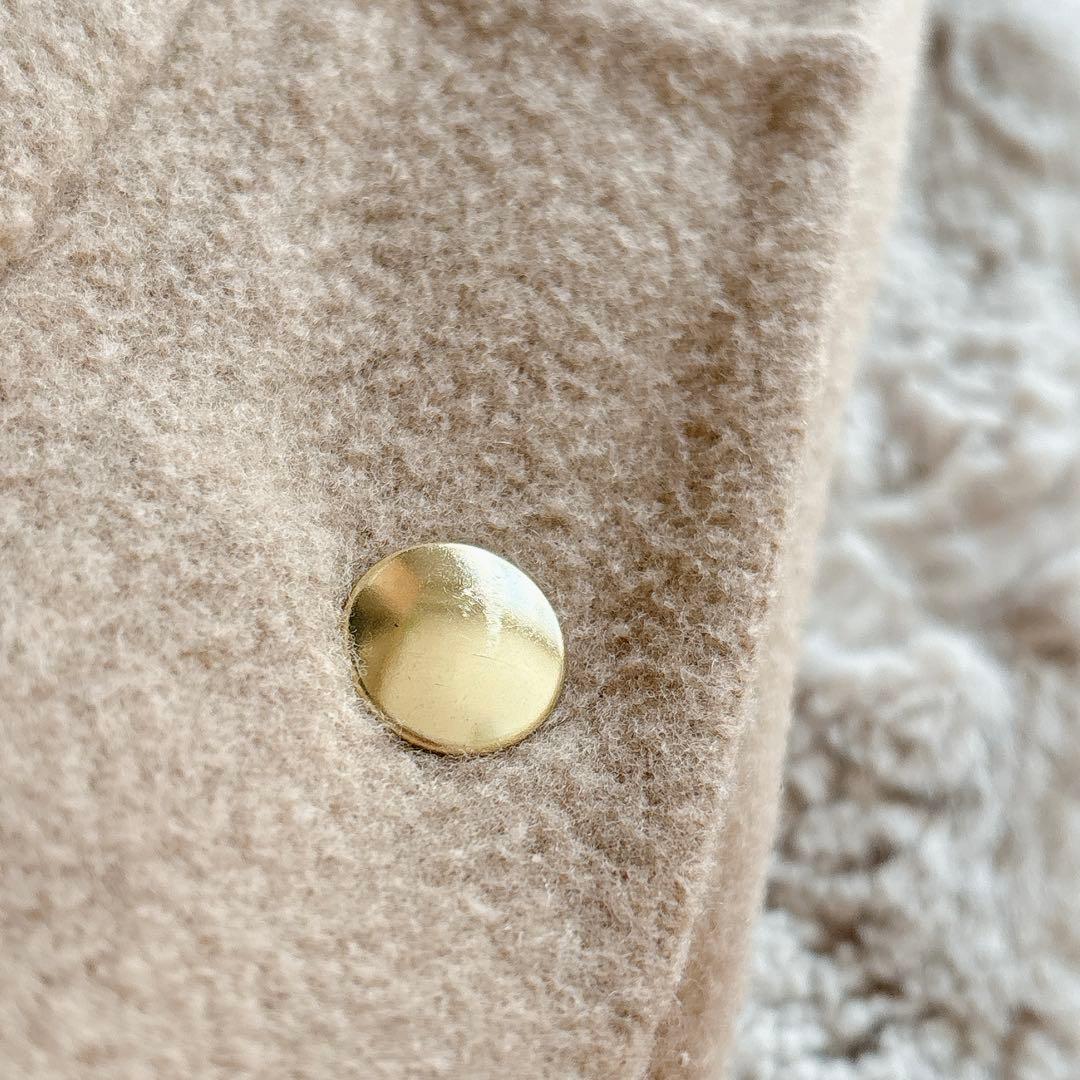 完売 OHGA オーガ ウールリバーシブルベスト ベージュ