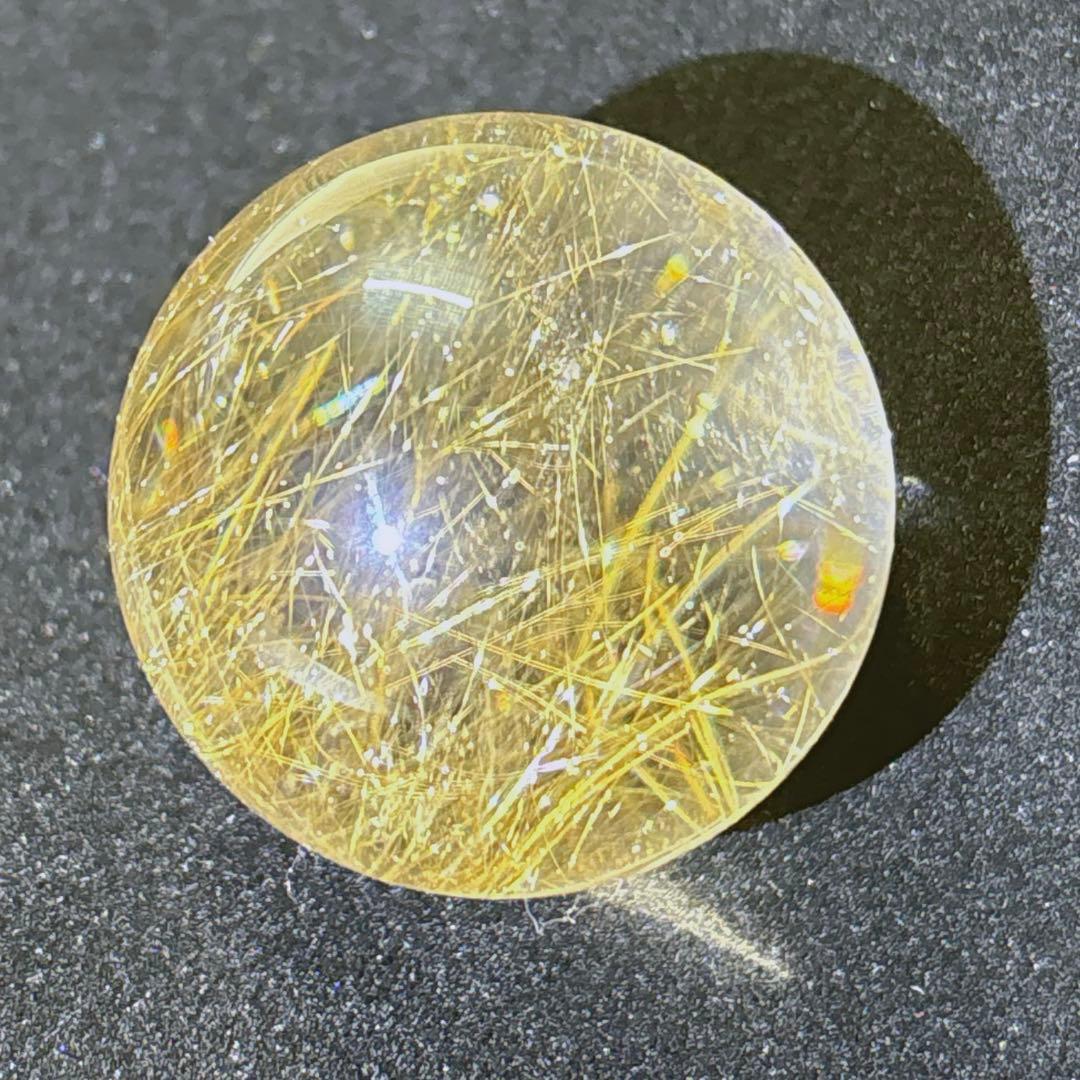 天然石 ルチルクオーツ スフィア 置物 丸玉 30.9mm