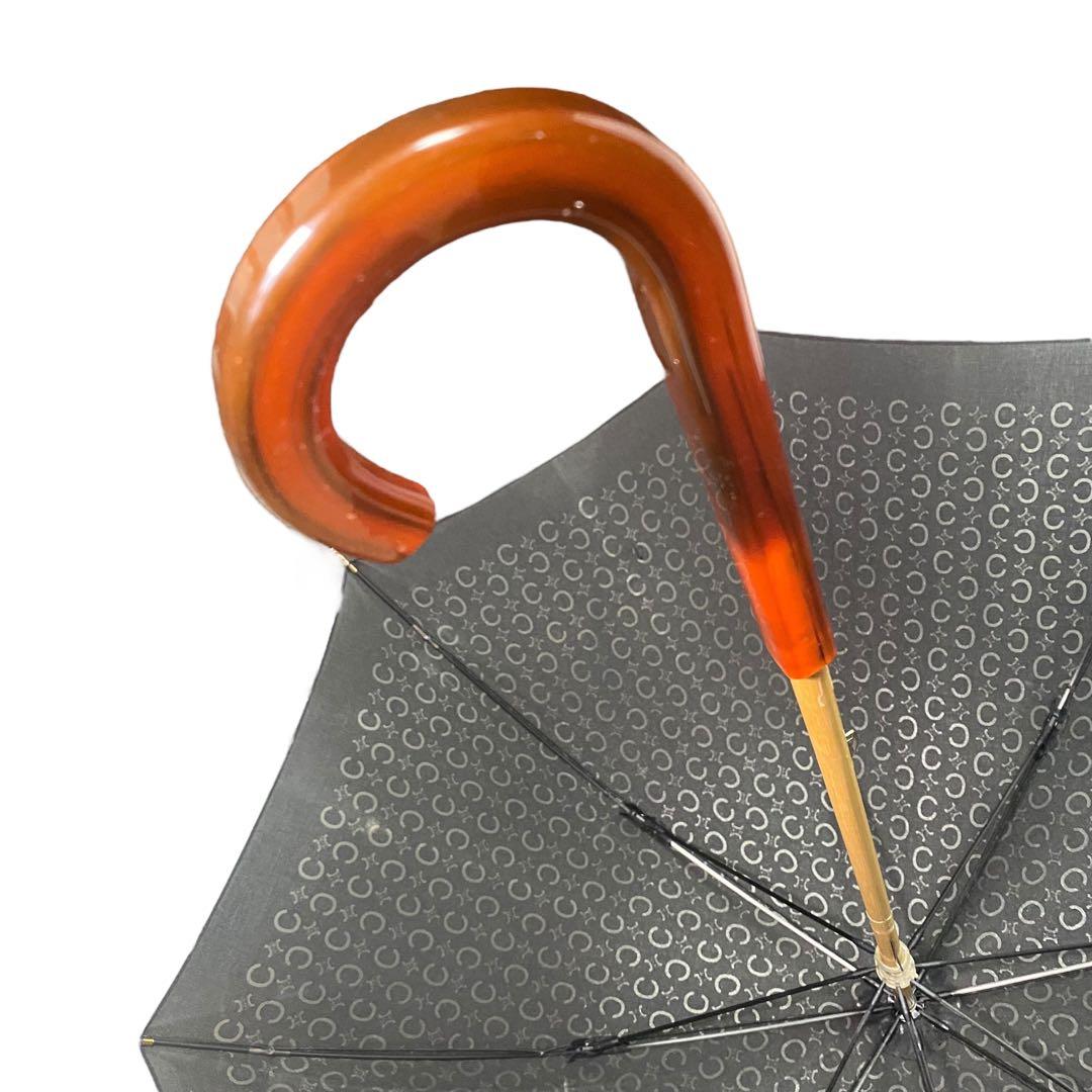 【希少】美品❗️CELINE 日傘　ロゴ　トリオンフ　C 長傘　オールド