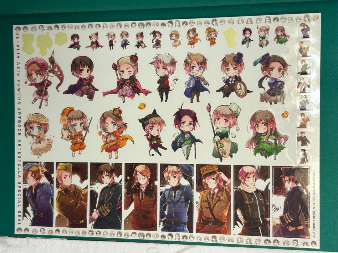 ヘタリア　原作画集・公式ガイドブック・トランプ・ミニリングノートセット