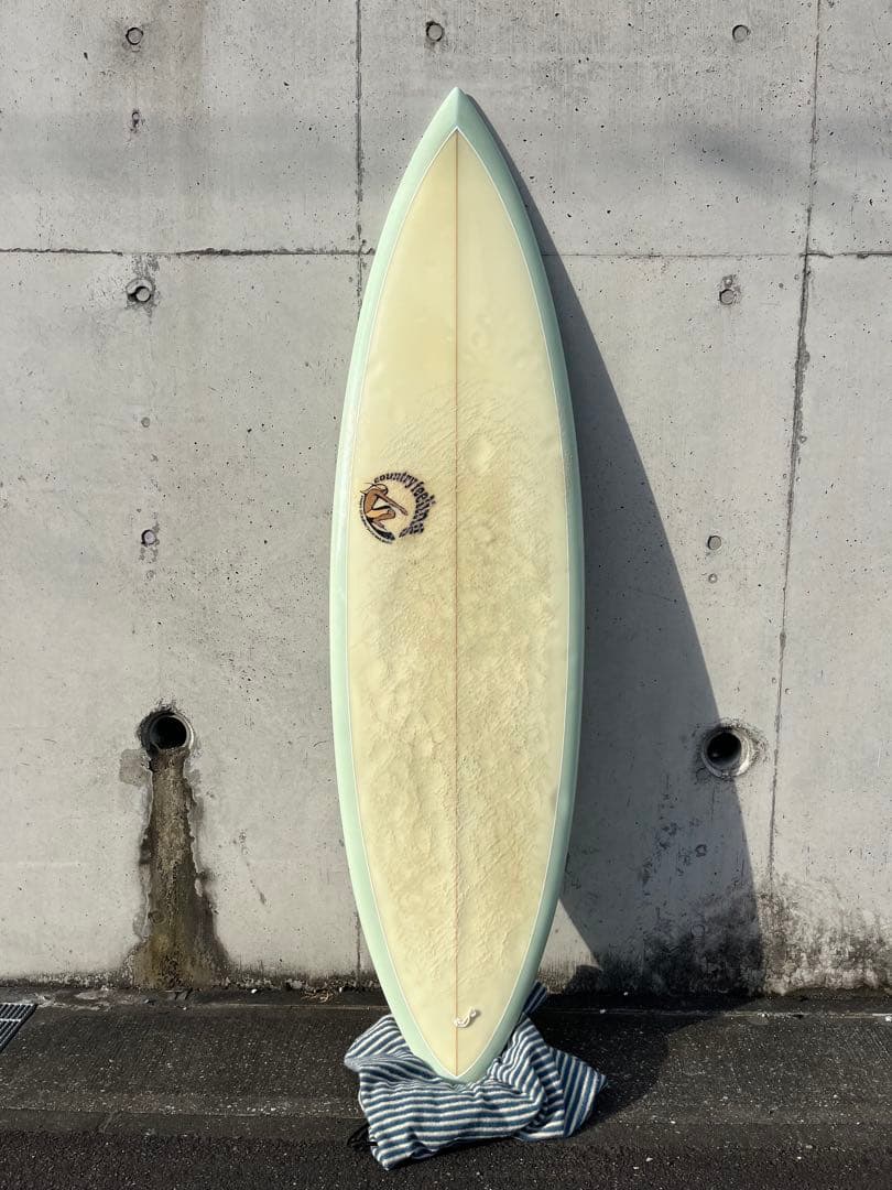 値下げ　【JEFF BUSH MAN】サーフボード　シングルフィン　手渡し限定