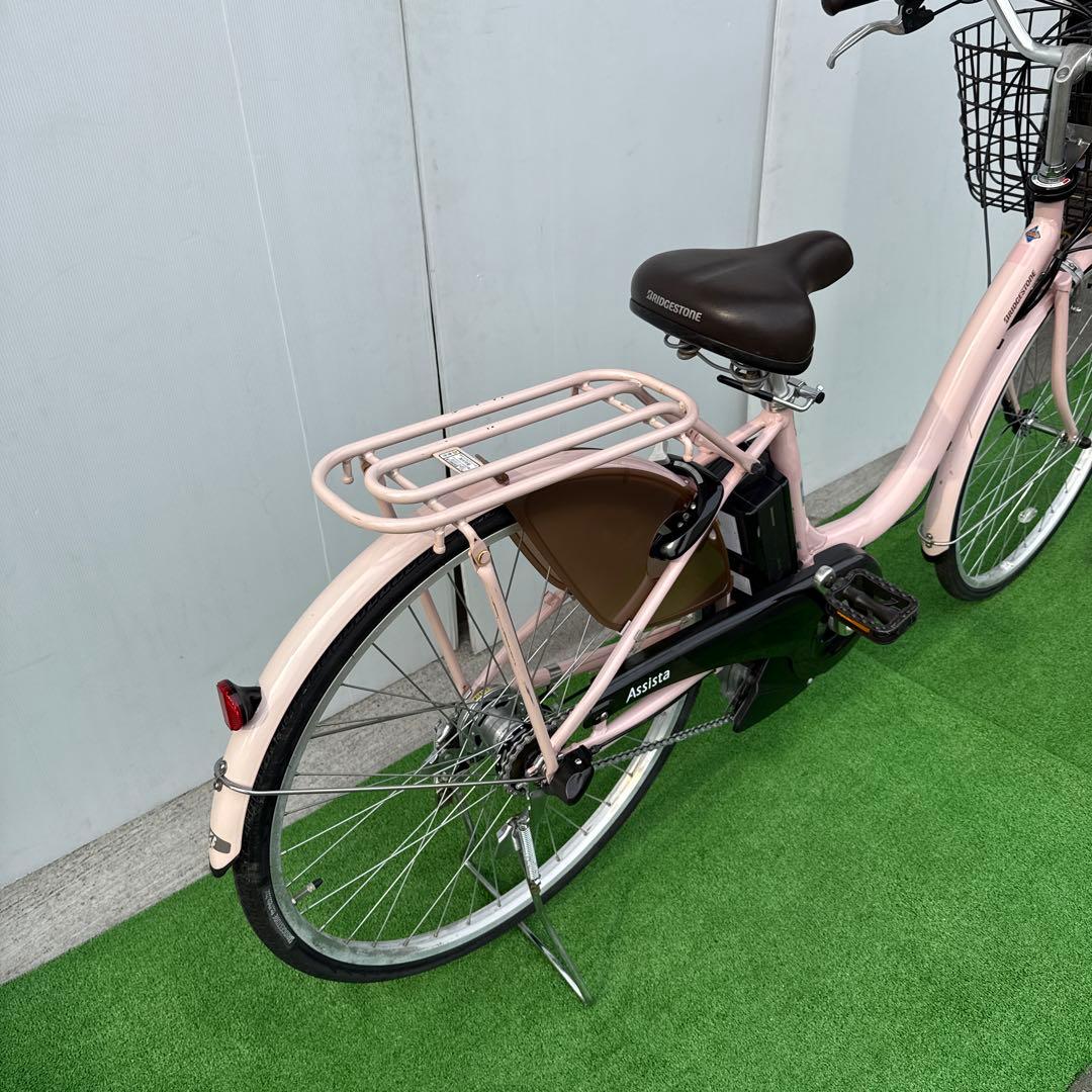 ブリヂストン電動アシスト自転車26インチ ピンク