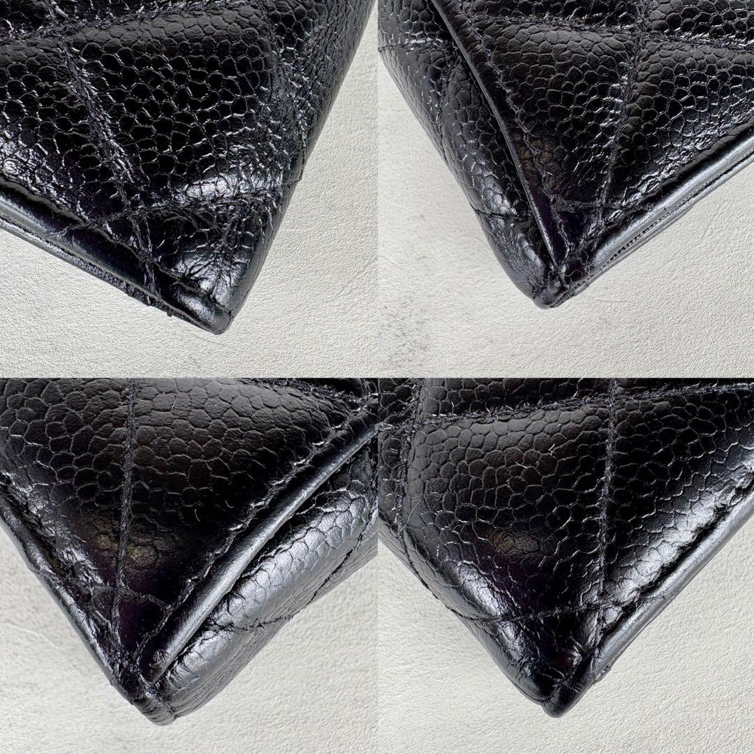 CHANEL キャビアスキン　マトラッセ　キーケース　6連