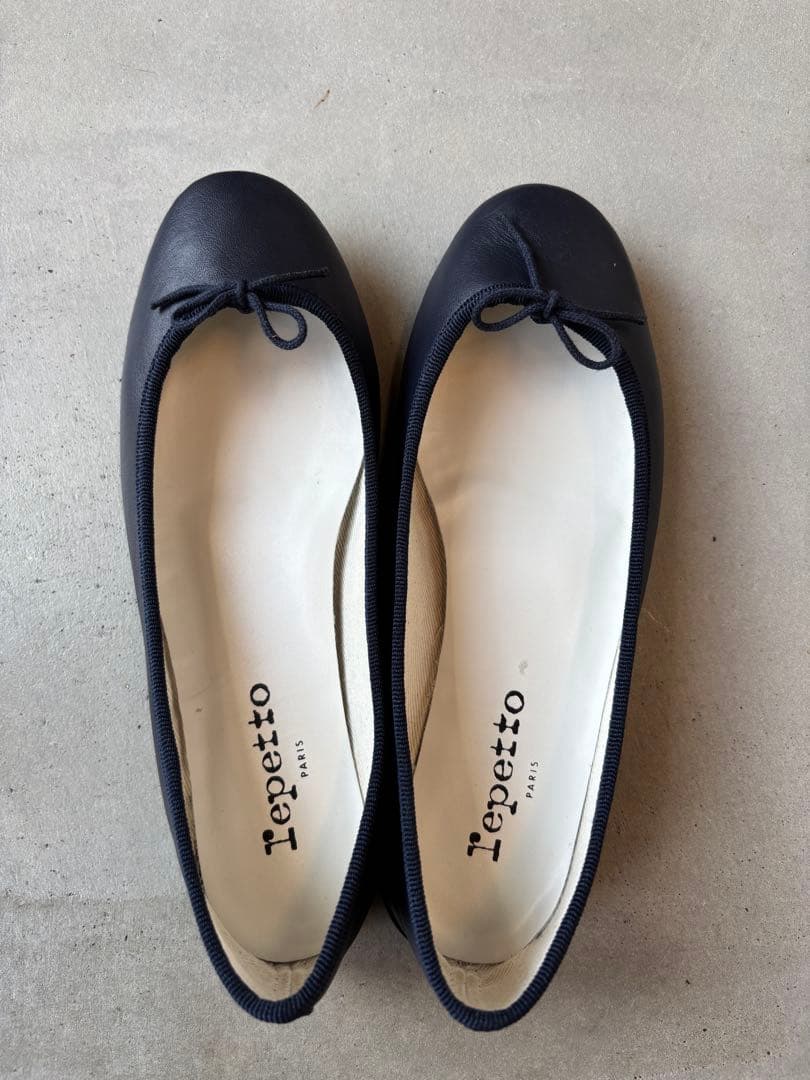 Repetto ネイビー バレエシューズ 36.5