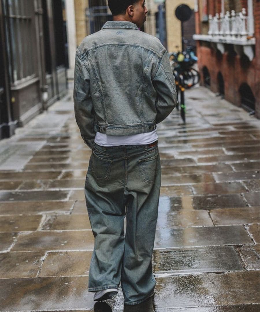 パンツ BEAMS Lee WIDE FADE BAGGY JEANS