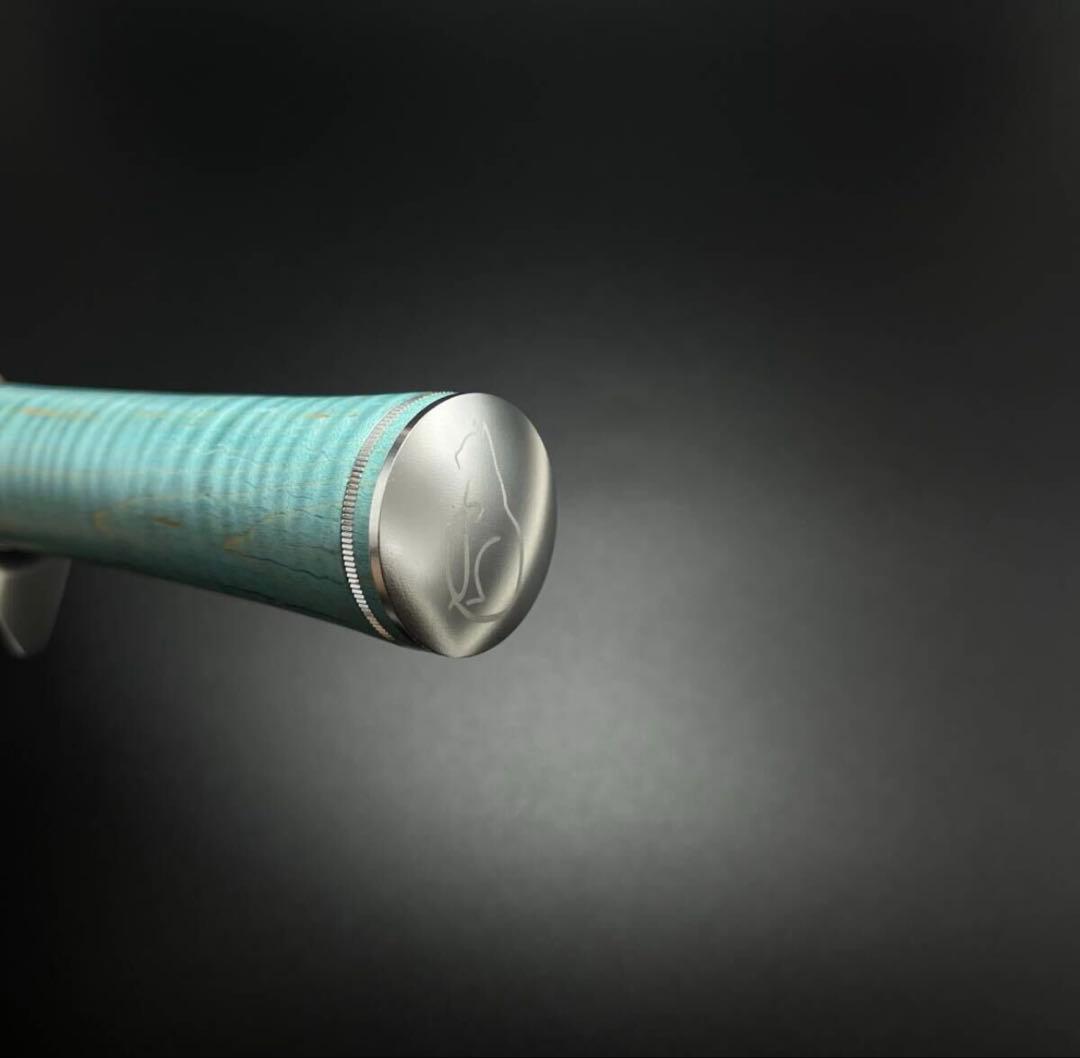 ハンドメイド　木製ベイトハンドル フェルール仕様