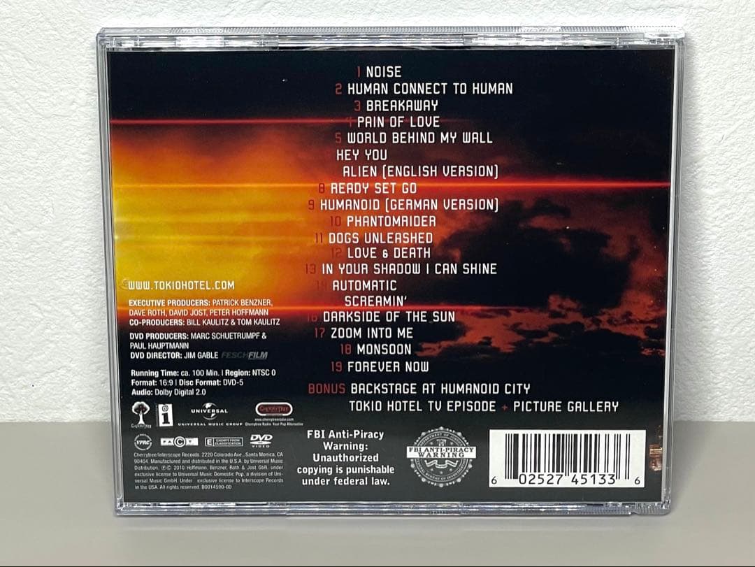 良品 CD Tokio Hotel HUMANOID CITY LIVE 輸入盤