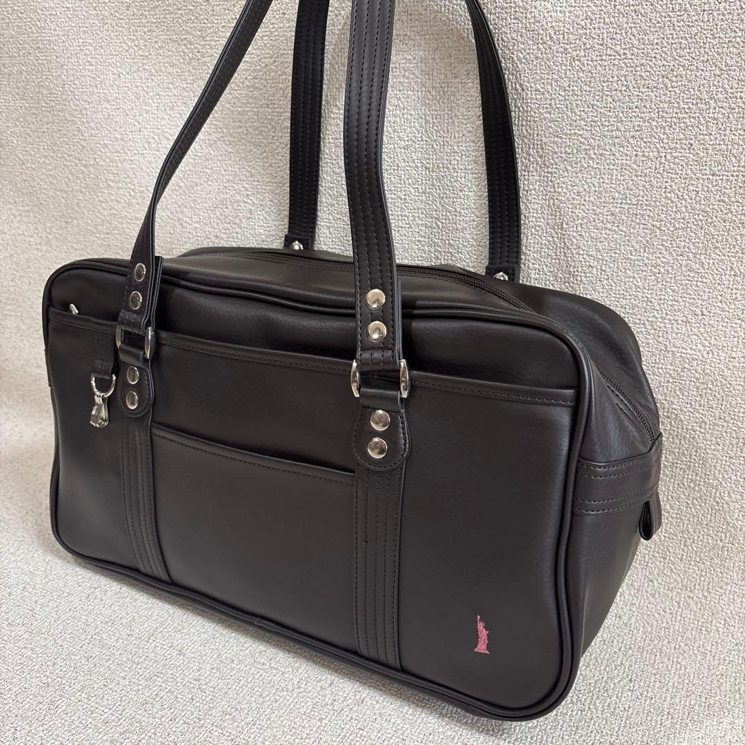 EAST BOY スクールバッグ ブラウン ピンク女神 スクバ