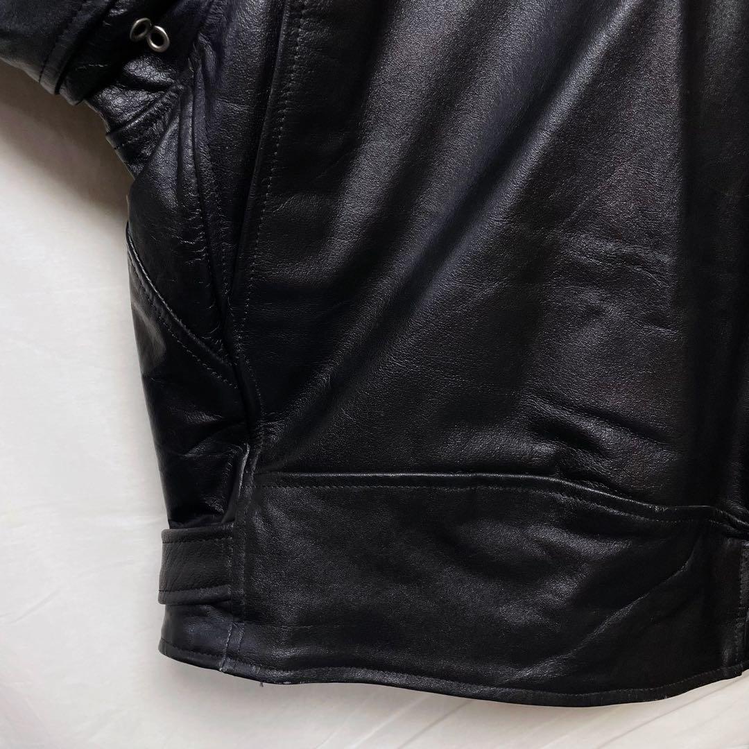 FIELD STONES ダブルライダースジャケット 革ジャン ショート丈 M