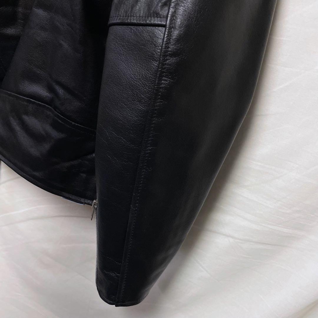 FIELD STONES ダブルライダースジャケット 革ジャン ショート丈 M