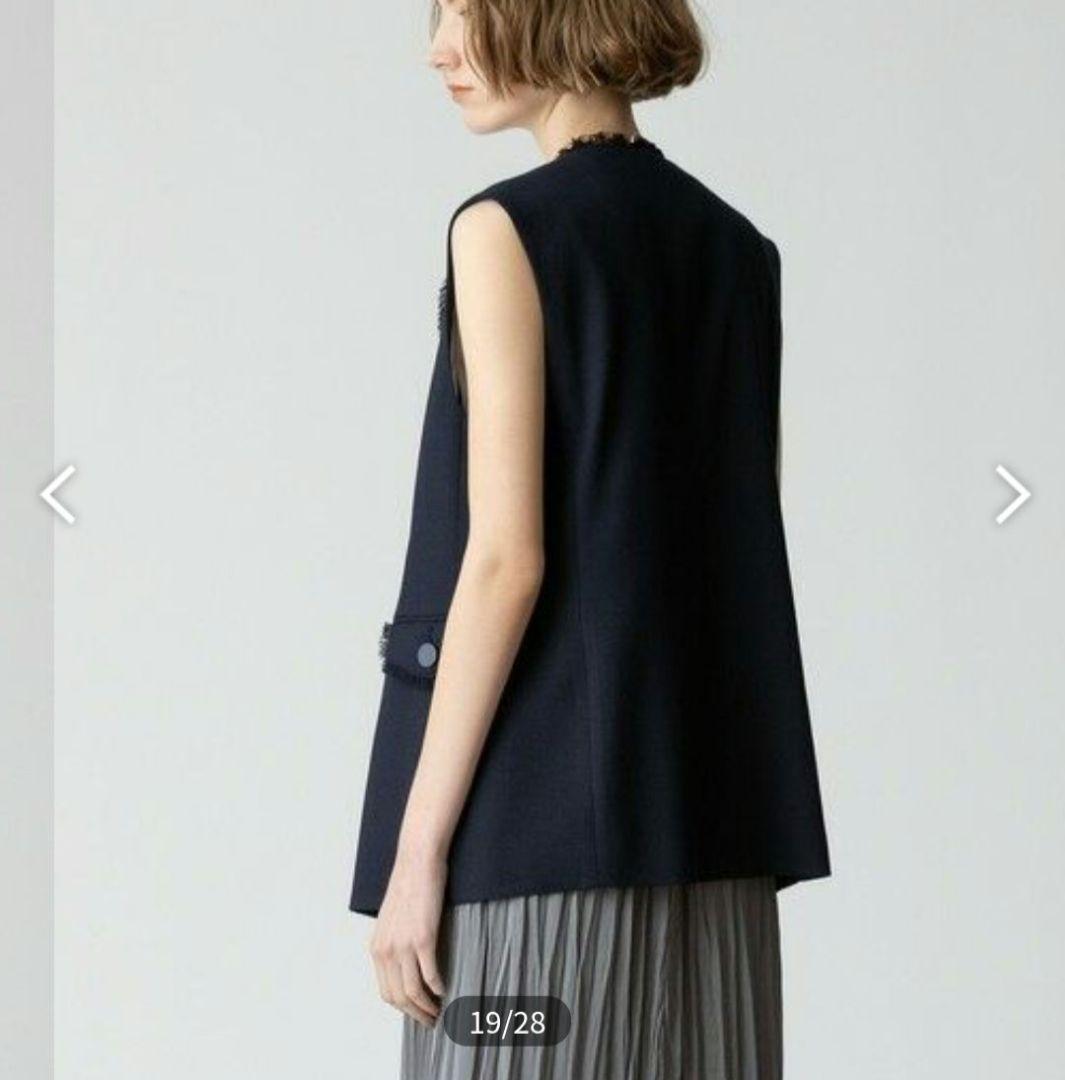 2024SS アルアバイル麻調カルゼフリンジジレallureville日本製