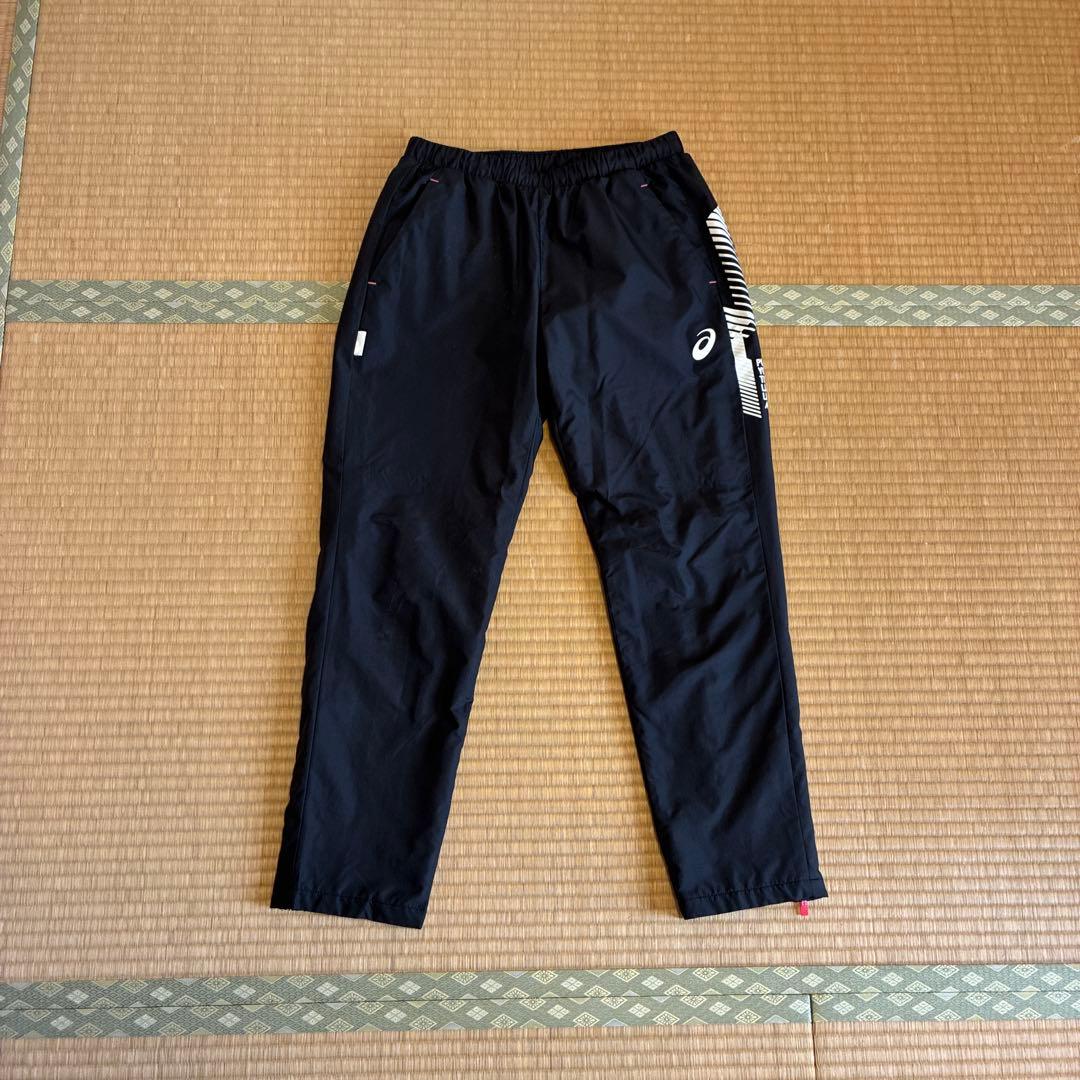 ASICS ブラック ウォームアップジャケット Mサイズ