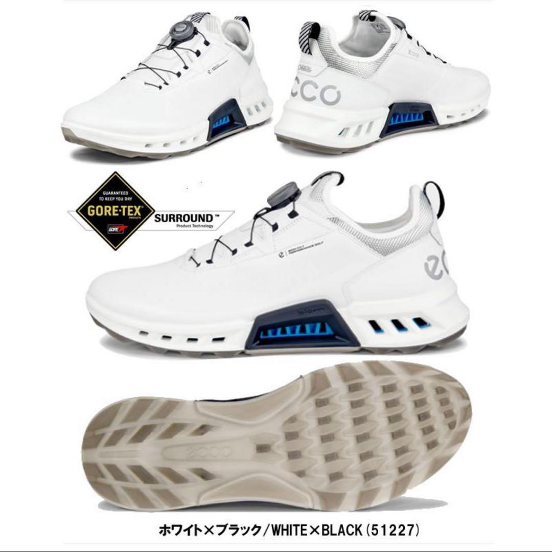 ecco ゴルフシューズ ボアシステム ホワイト 27