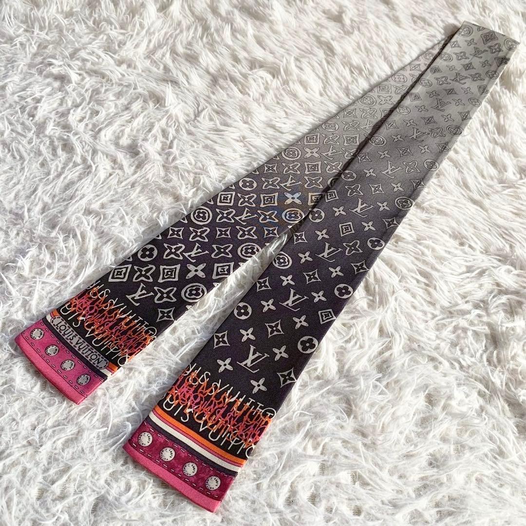 LOUIS VUITTON　ルイヴィトン　バンドー　モノグラム　マップ　スカーフ