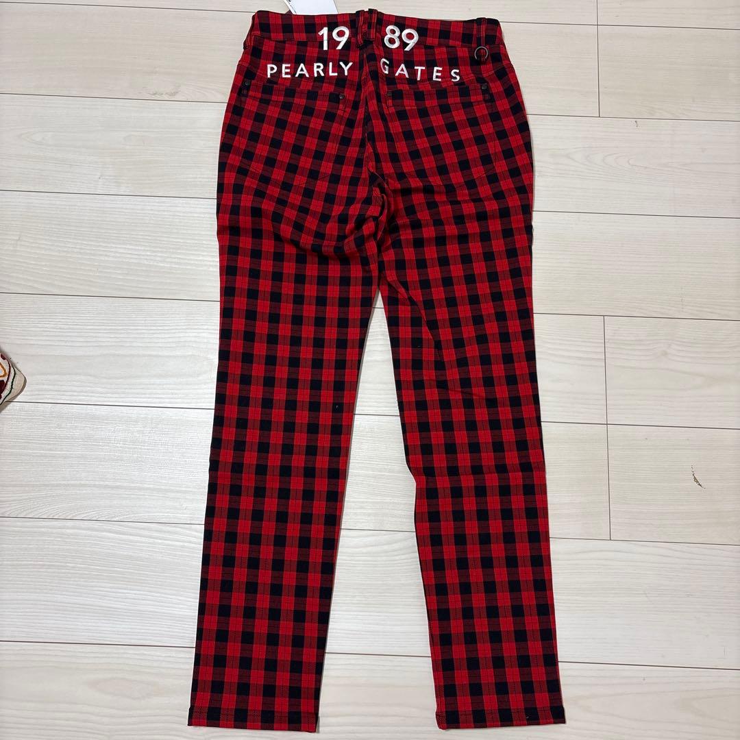 PEARLY GATES チェック柄パンツ 新品タグ付き