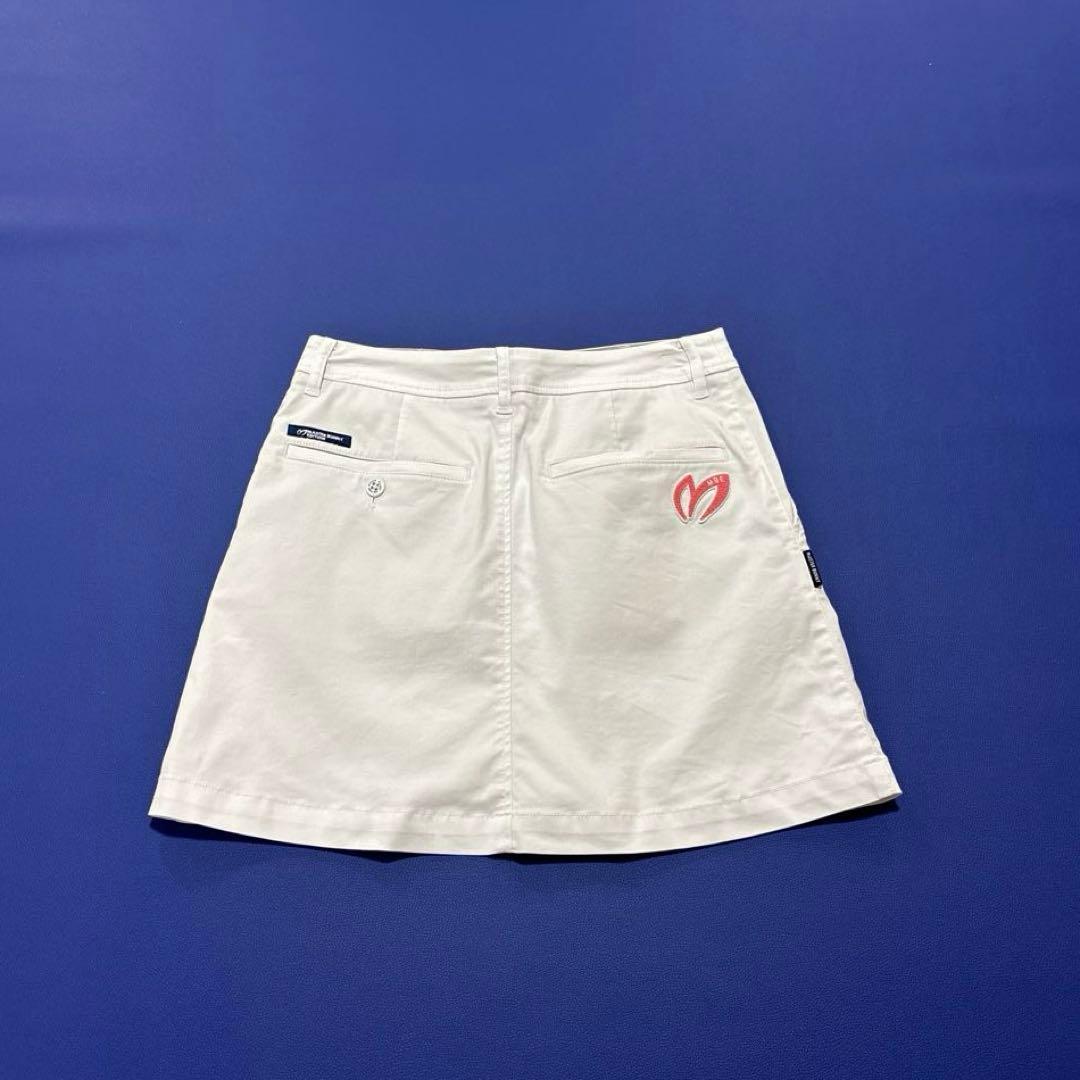 マスターバニーエディション　00/SS スカート　ゴルフ　ホワイト　バックロゴ