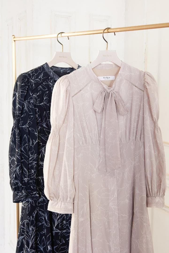 みらら　herlipto La Brea Bow-Tie Dress