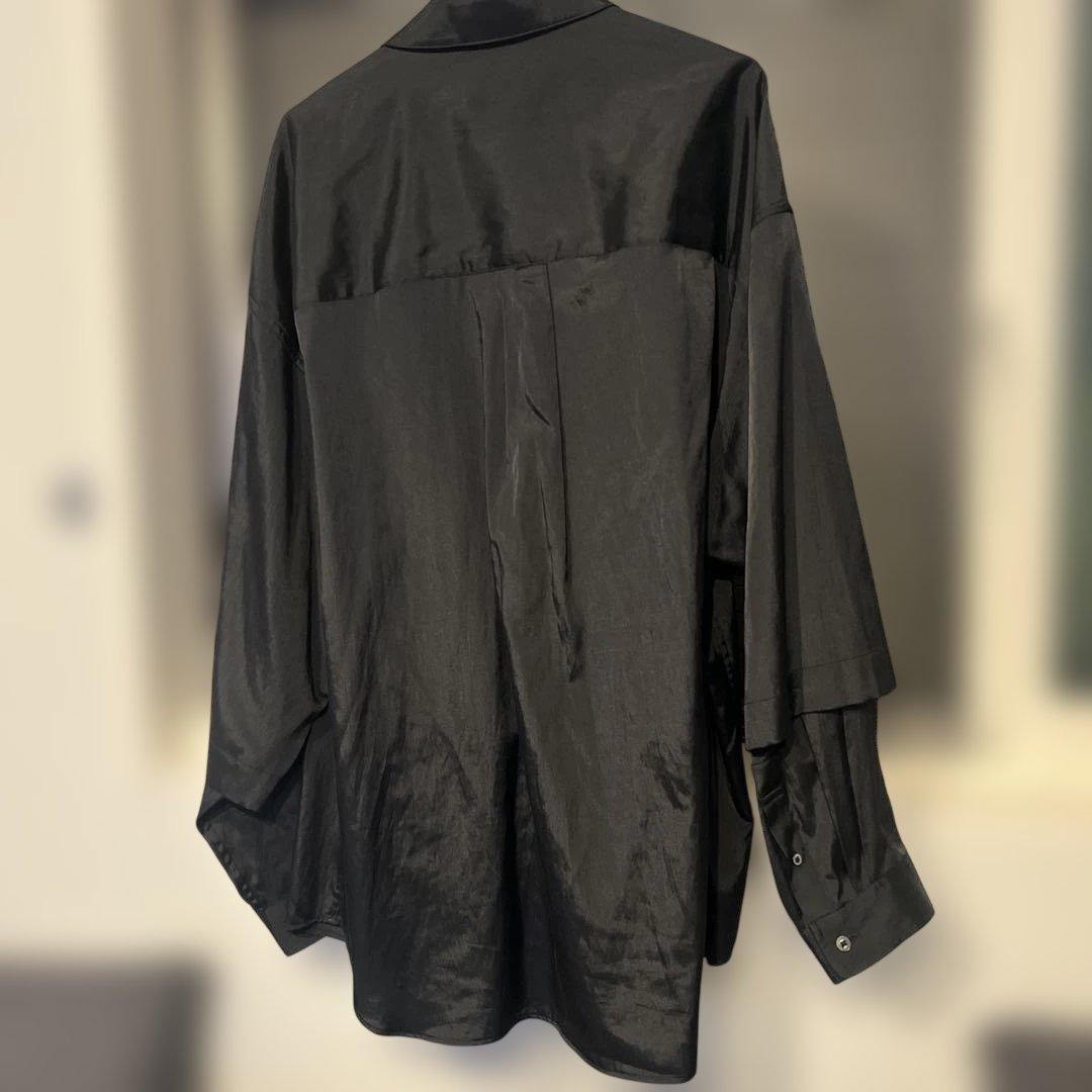 MAISON SPECIAL オーバーサイズジャケット ブラック　サイズ2カフェ