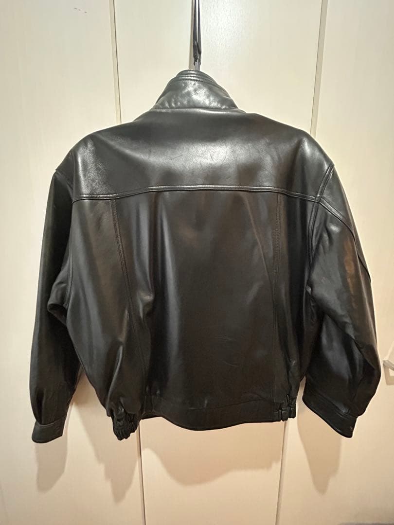 羊皮ブラックレザージャケット　3L