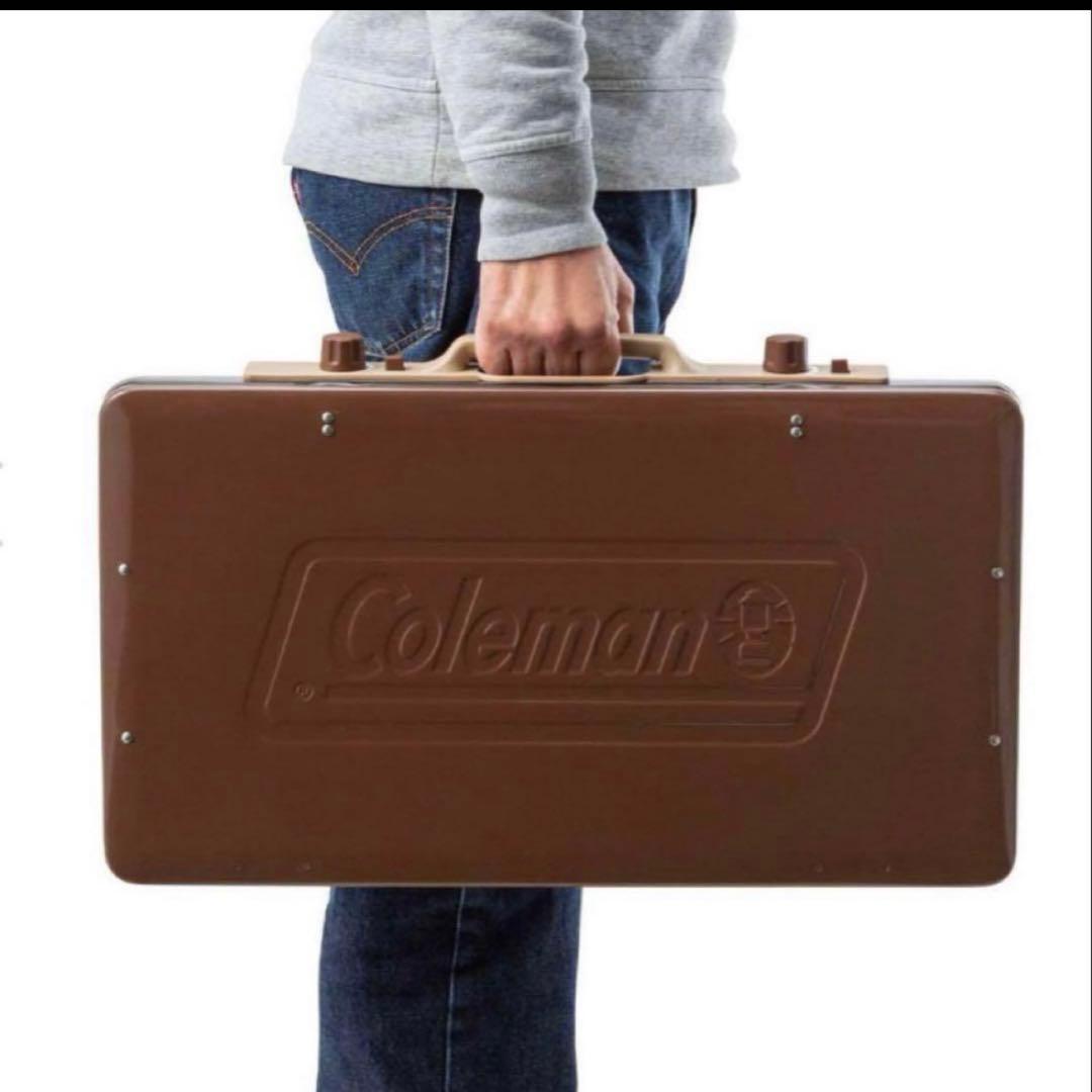 ColemanパワーハウスツーバーナーストーブⅡバターナッツ　ガス燃料2個付き