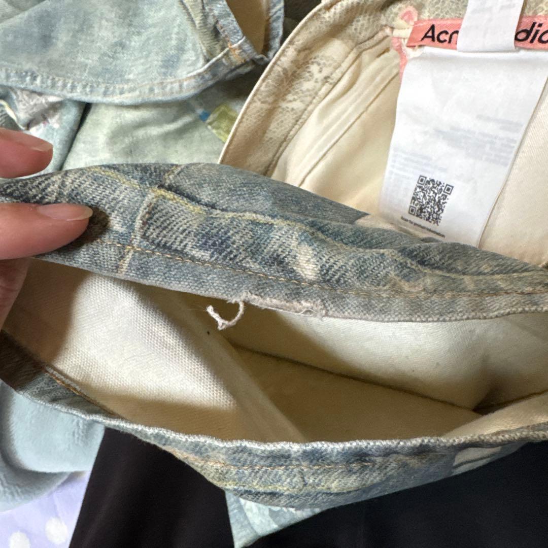 acne studios ルーズフィットジーンズ1981 トロンプルイユ