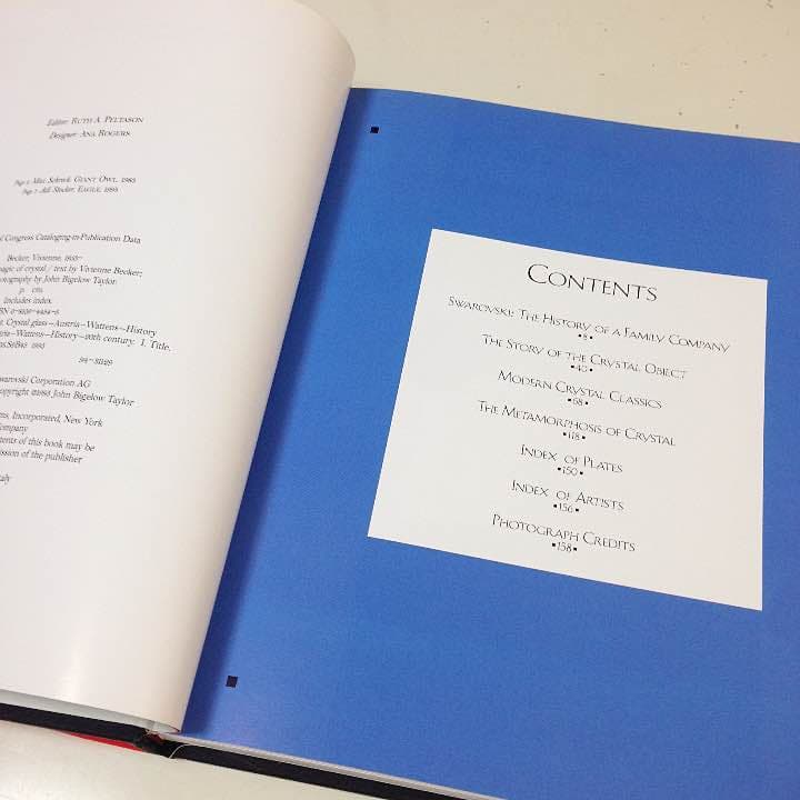 【希少】スワロフスキークリスタル　洋書