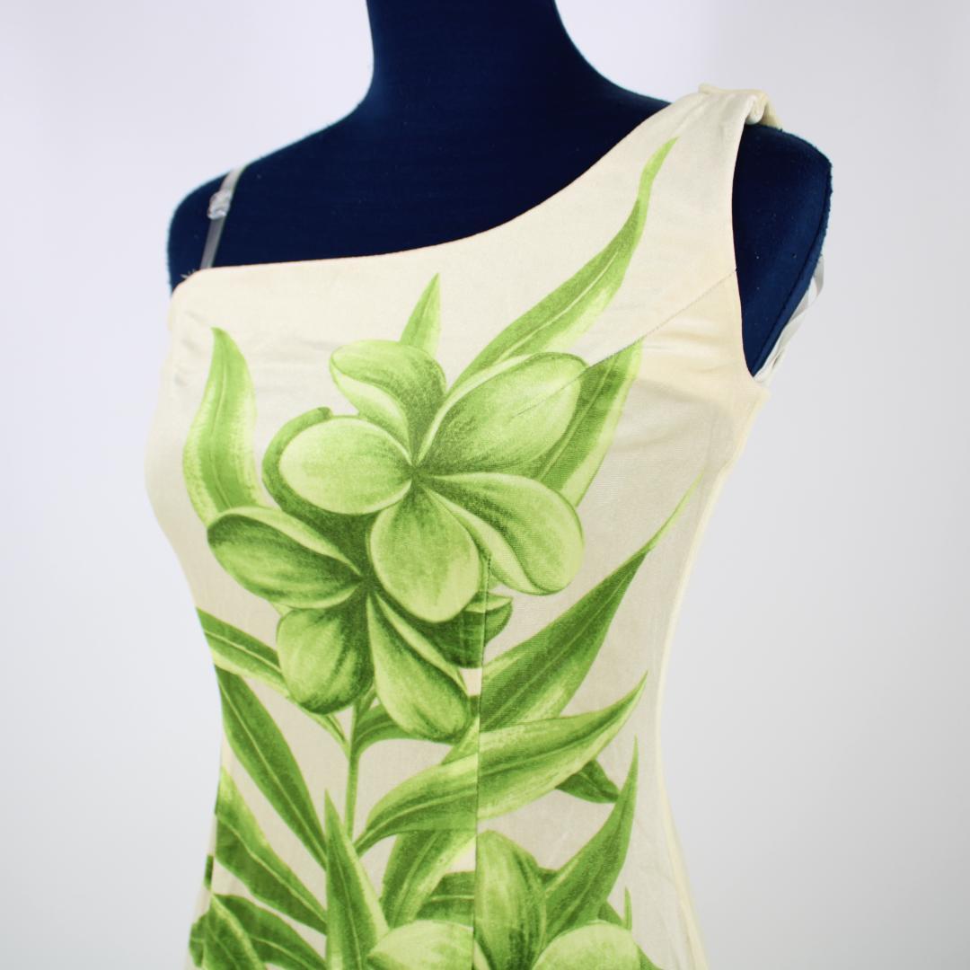 【日本製 フラダンス衣装】アイボリー ALOHA STANDARDS ワンピース