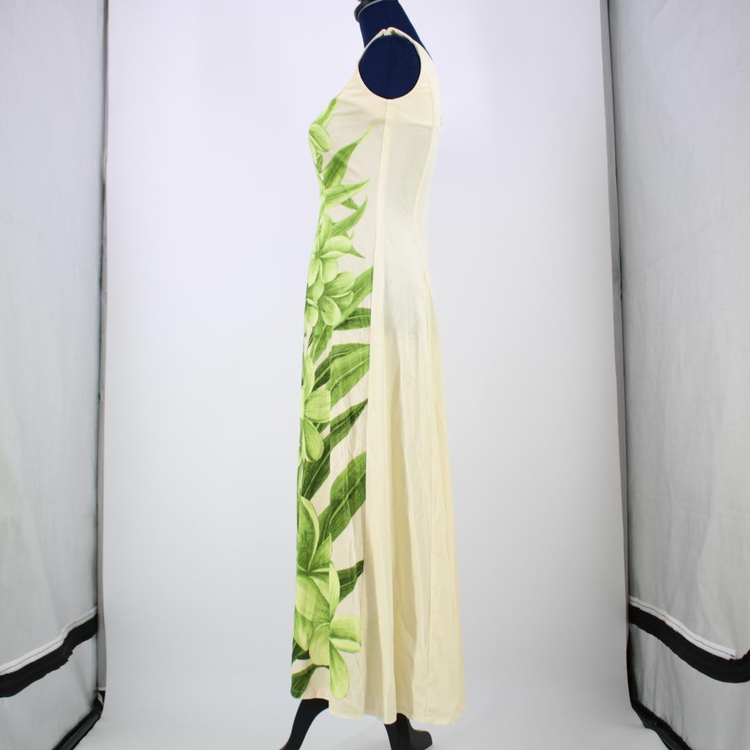 【日本製 フラダンス衣装】アイボリー ALOHA STANDARDS ワンピース