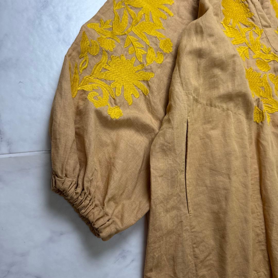 【美品】 Sara mallika サラマリカ フラワー刺繍カラードレス