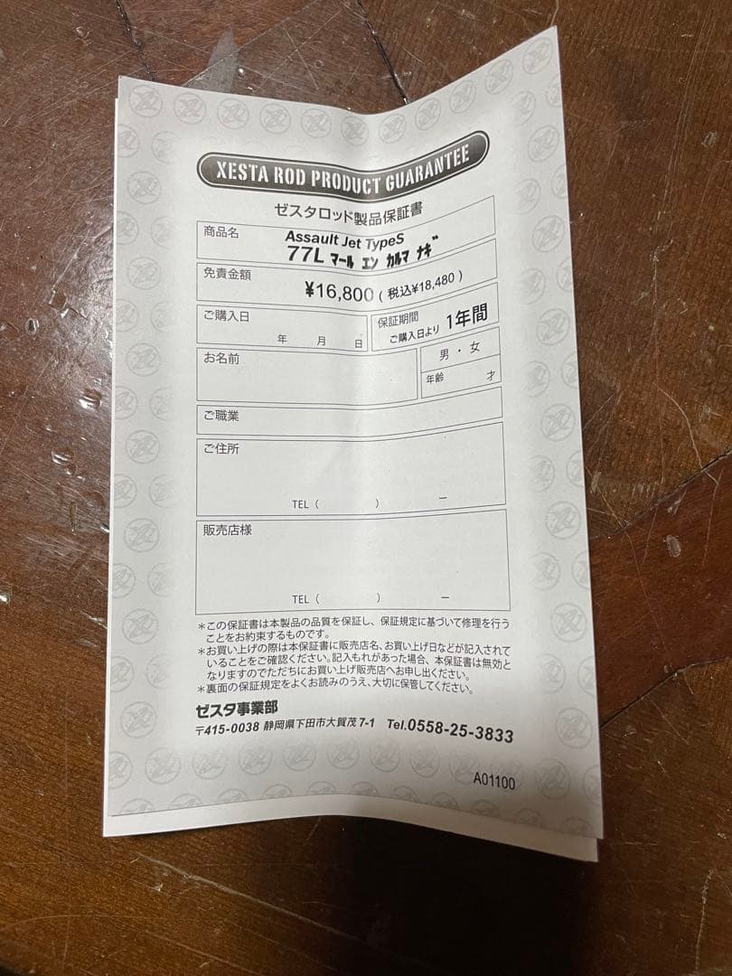 ゼスタ アサルトジェット タイプS