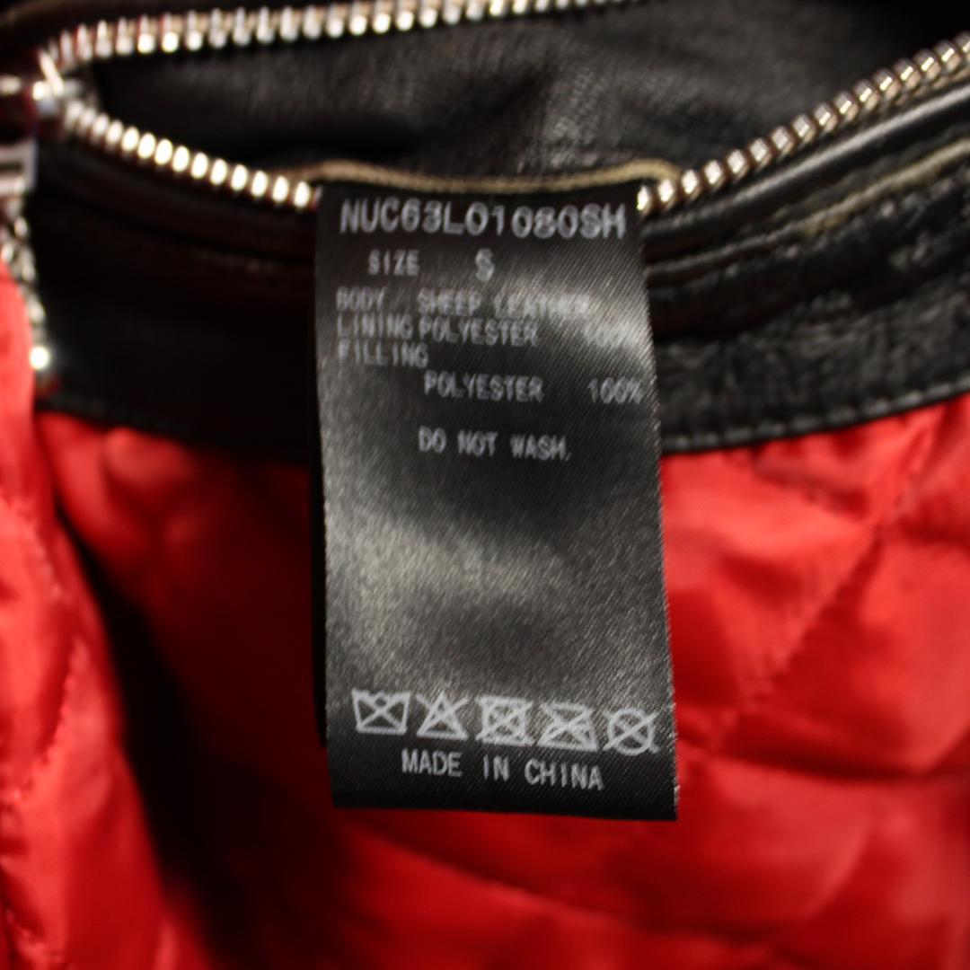 ナノユニバース ダブルライダース Sシープ nano universe レザー革