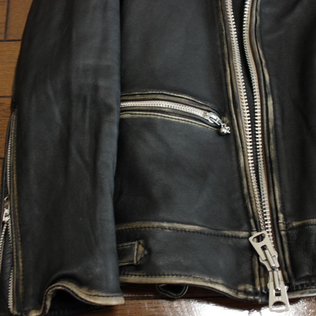 ナノユニバース ダブルライダース Sシープ nano universe レザー革