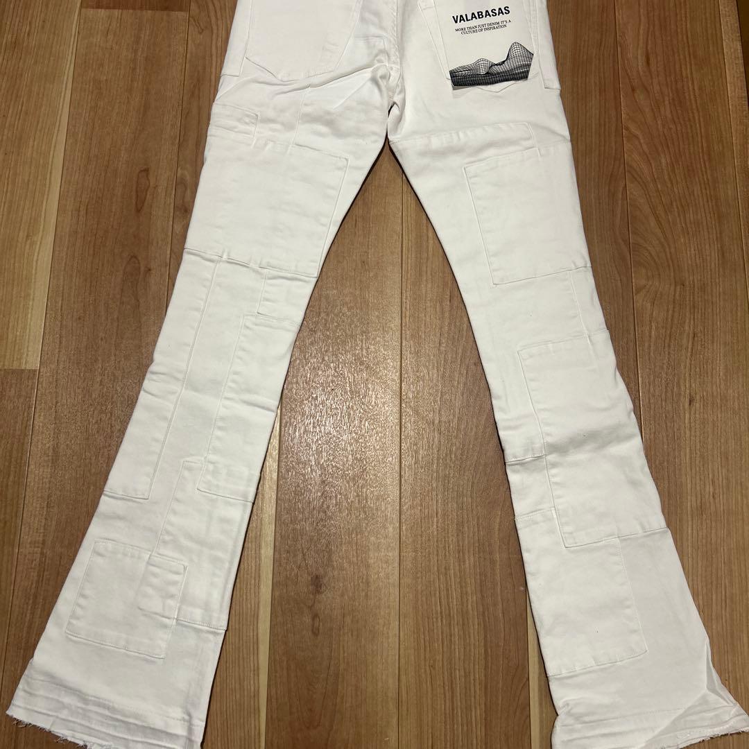 【新品未使用】バラバサス ホワイトフレアデニム29 VALABASAS