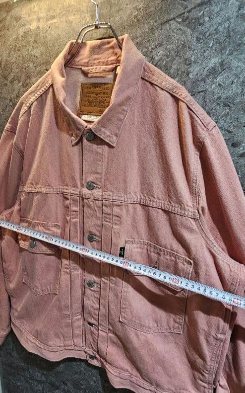 LEVI'S リーバイス プレミアム デニムジャケット サーモンピンク XL
