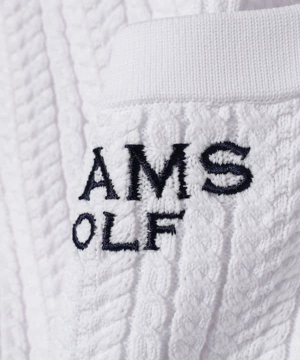 【新品】BEAMS GOLF ホワイト ストライプ スカート L