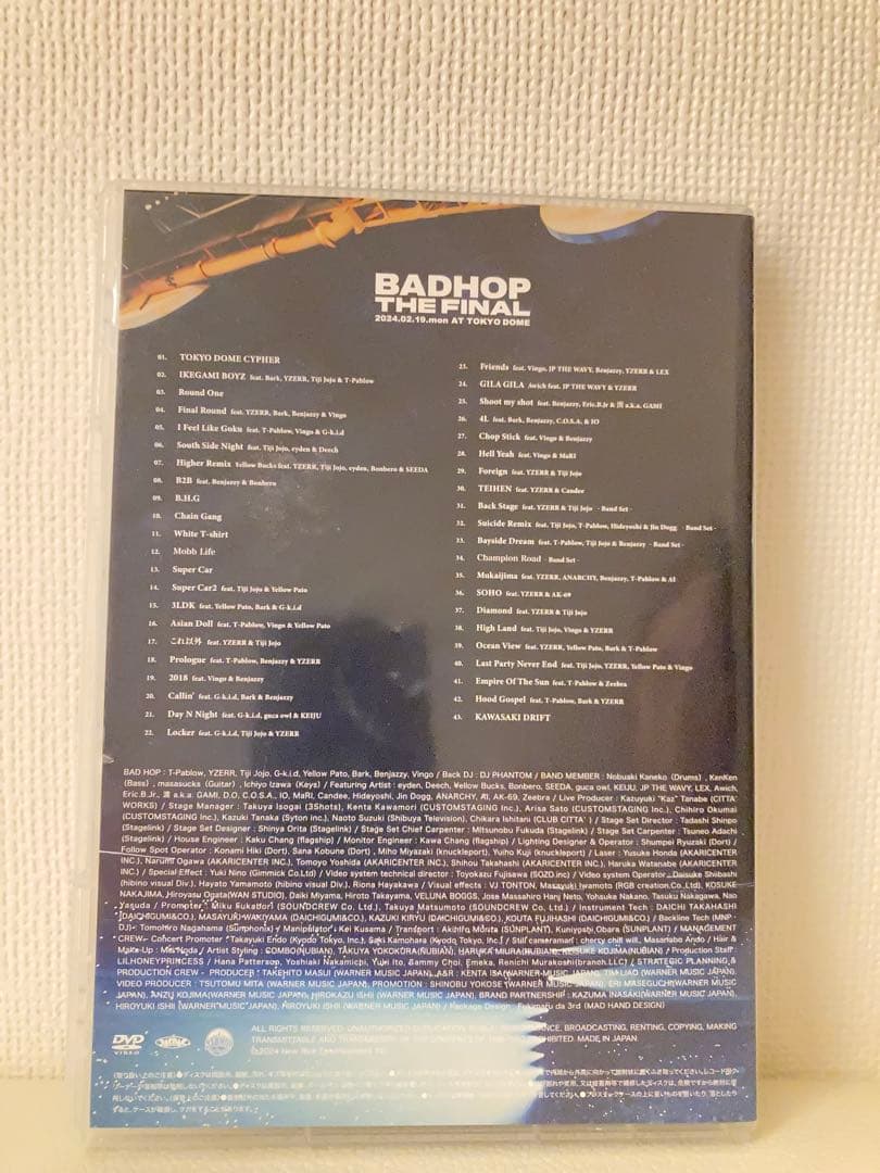 【2枚セット】BADHOP THE FINAL 東京ドーム/横浜アリーナLIVE