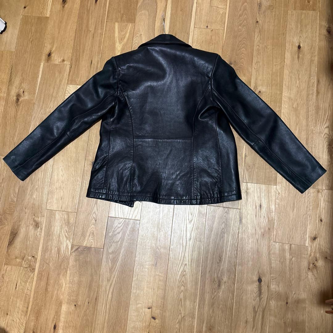 BANANA REPUBLIC レザーシングルライダースジャケットxsサイズ