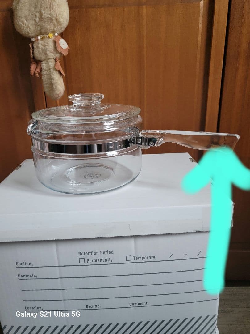 訳ありOLD PYREX ソースパン