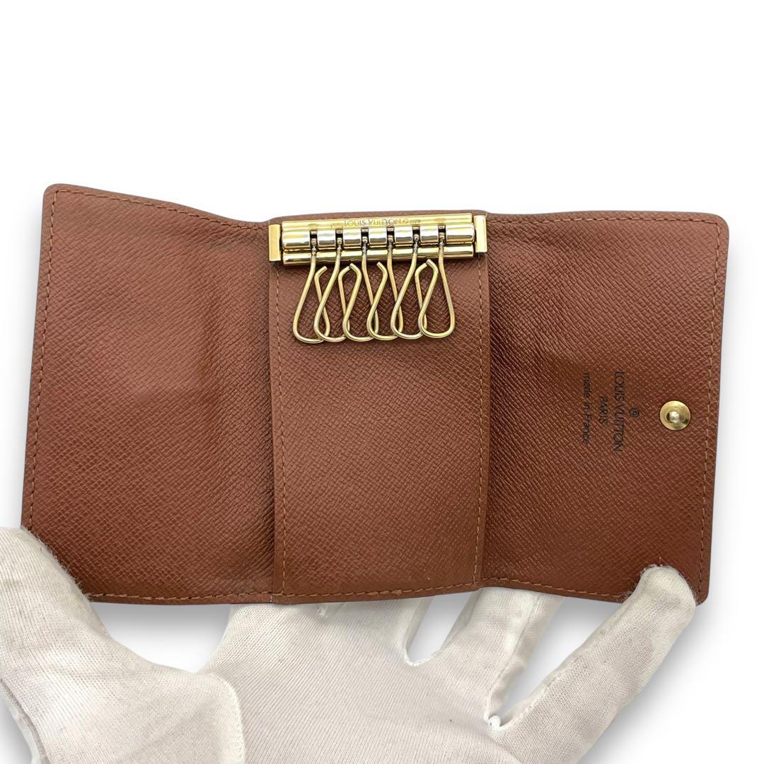 ルイヴィトン ミュルティクレ6 6連 キーケース モノグラム ブラウン 茶