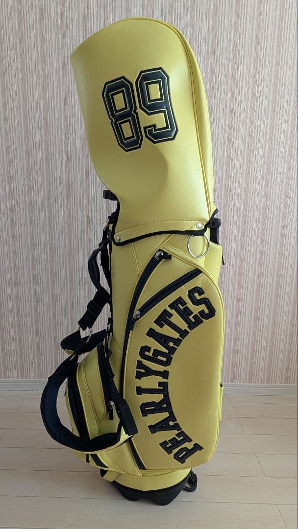 美品‼️PEARLY GATES 89イエロー ゴルフバッグ ニコちゃん