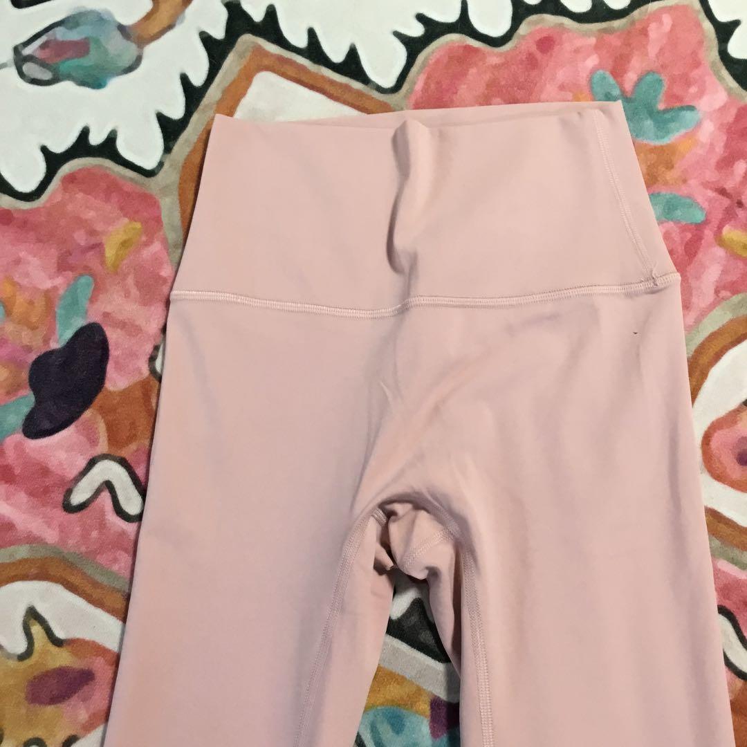 ピンク ハイウエスト レギンス