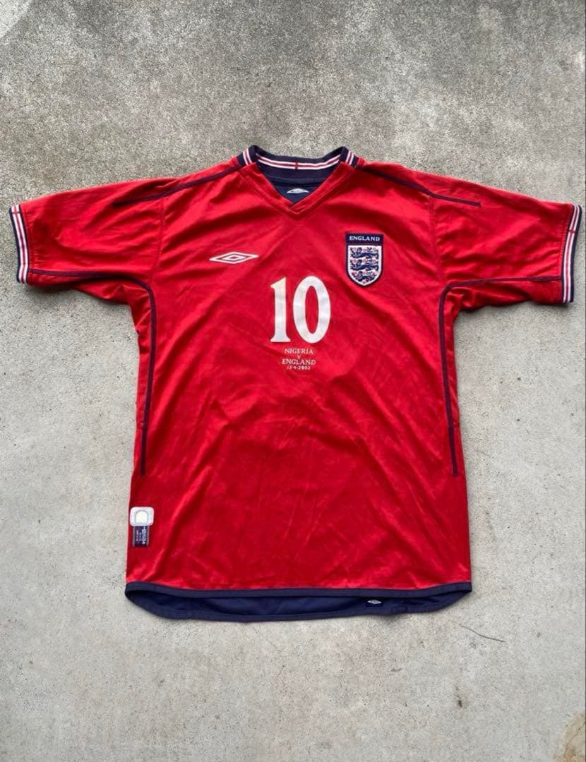 00s Umbro イングランド代表 サッカーユニフォーム マイケルオーウェン