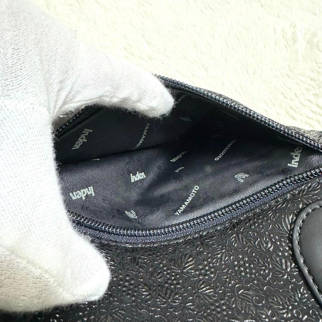 【専用】高級 印傳の山本 ラウンドファスナー ハンドバッグ 葡萄柄 和装 洋装