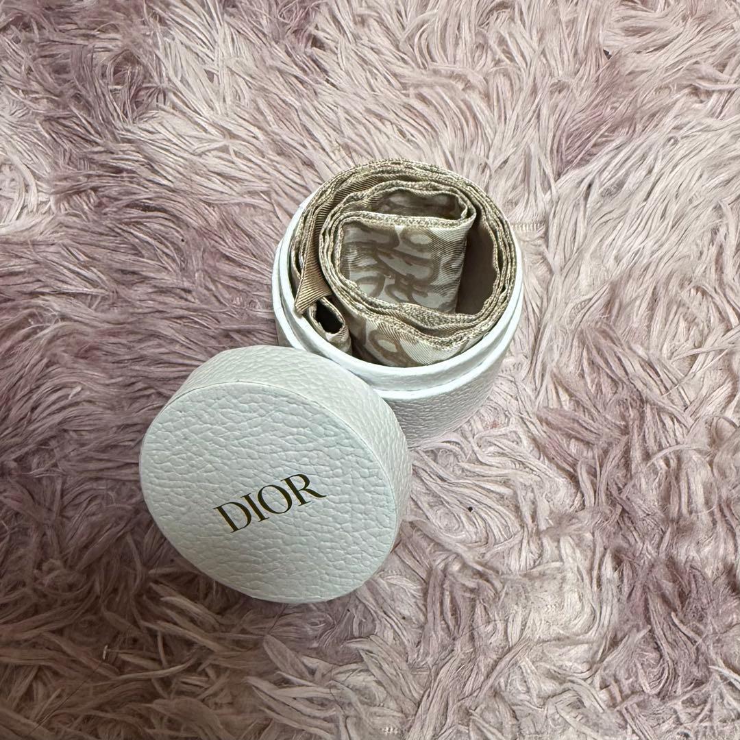 Dior ミッツァ スカーフ ピンクベージュ