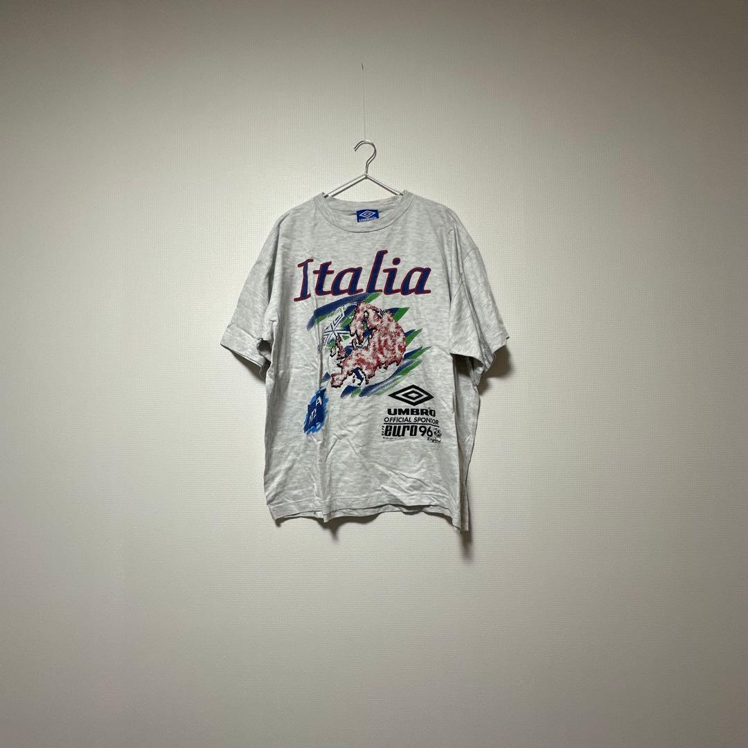 激レア 94年製 EURO 96 イタリア代表 公式 Tシャツ UMBRO XL