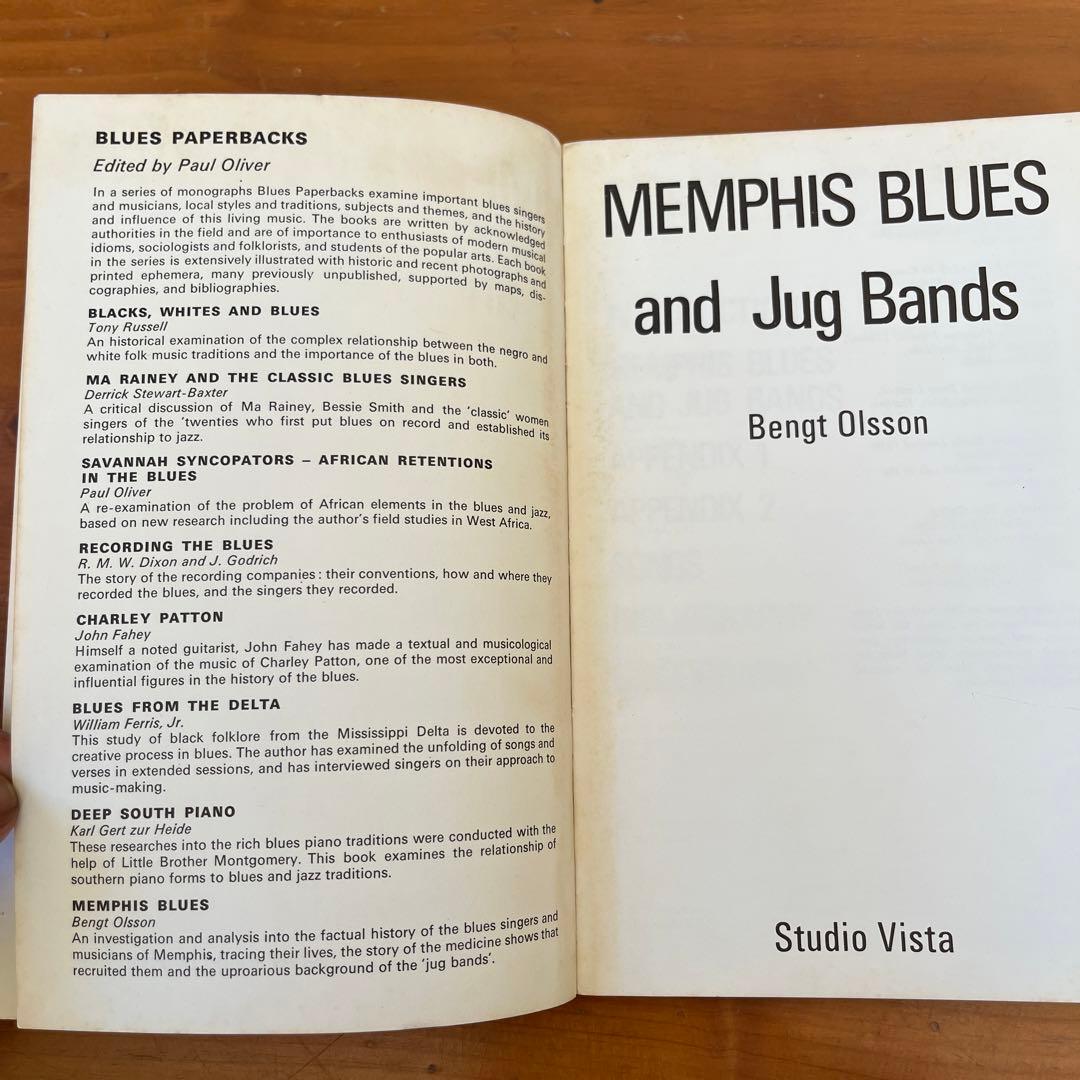 輸入　音楽　本 Book Memphis Blues Bengt Olsson