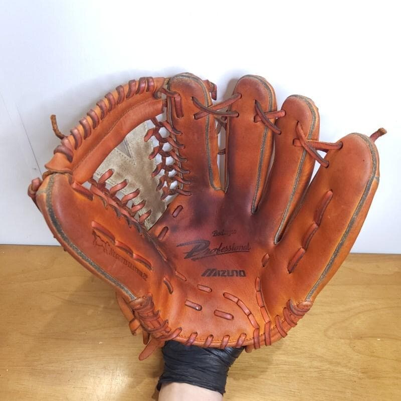 ミズノ 高橋由伸モデル 限定品 Y字ウェブ 巨人カラー 外野用 軟式グローブ